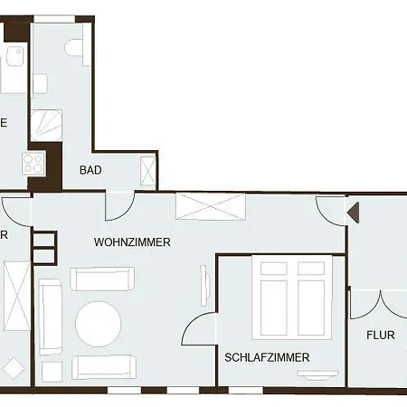 アパート Klosterkrug リューネブルク